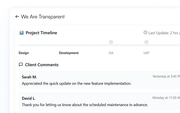 Transparent business practices